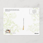 Carte Postale Le Tiramisu - un dessert italien en couches (Dos)