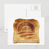Carte Postale Le toast d'Obama (Devant / Derrière)