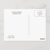 Carte Postale Le toit de La Pedrera Barcelone (Dos)