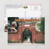 Carte Postale Le tombeau de George Washington, Mont Vernon (Devant / Derrière)