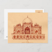 Carte Postale Le tombeau de Humayun (Devant / Derrière)