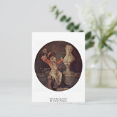 Carte Postale Le Tondo Sculpté D'Antoine Watteau (Debout devant)