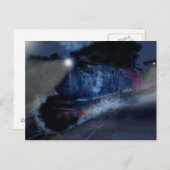 Carte Postale Le train de nuit (Devant / Derrière)