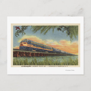 Carte Postale Le train ferroviaire Humming Bird