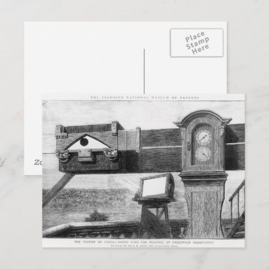 Carte Postale Le transit de Vénus (Devant / Derrière)