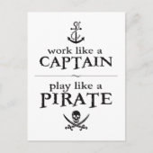 Carte Postale Le travail comme un capitaine, jeu aiment un (Devant)