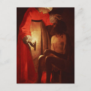 Carte Postale Le travail masqué par sa femme