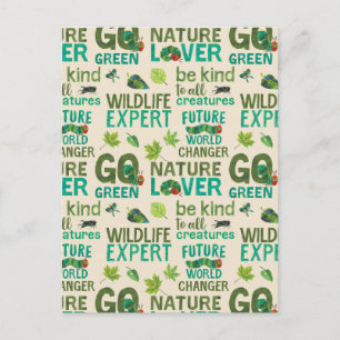 Carte Postale Le très affamé Caterpillar Future World Change