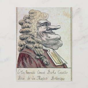 Carte Postale Le très honorable Edmund Burke0