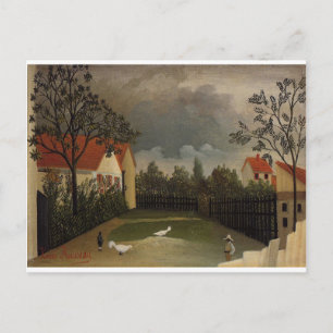 Carte Postale Le triage de la volaille par Henri Rousseau