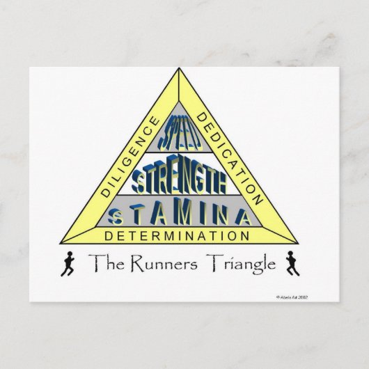 CARTE POSTALE LE TRIANGLE DU RUNNER (Devant)