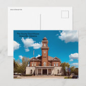 Carte Postale Le tribunal du comté de Greenville, Alabama (Devant / Derrière)