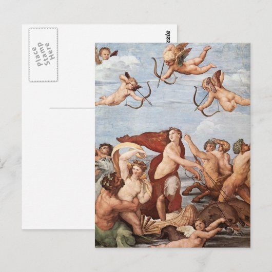 Carte Postale Le triomphe de Galatea (Devant / Derrière)