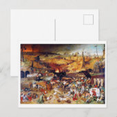 Carte Postale Le triomphe de la mort, Pieter Bruegel (Devant / Derrière)