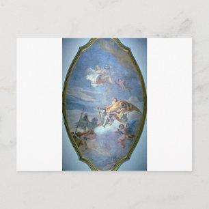 Carte Postale Le triomphe de la vaillance dans le temps par Giov