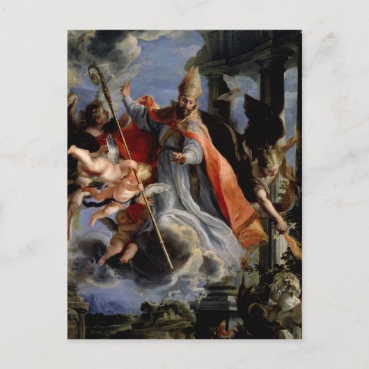 Carte Postale Le triomphe de saint Augustin 1664 (Devant)