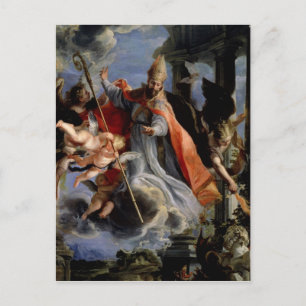 Carte Postale Le triomphe de saint Augustin 1664