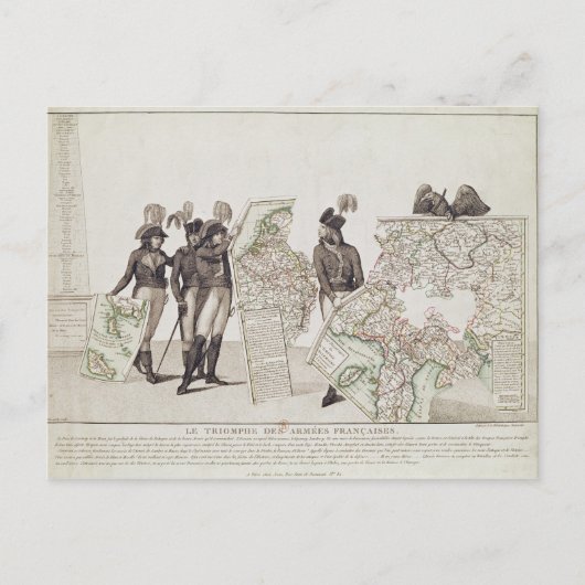 Carte Postale Le triomphe des armées françaises (Devant)