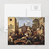 Carte Postale Le Triomphe Des Membres Par Hogarth William (Devant / Derrière)