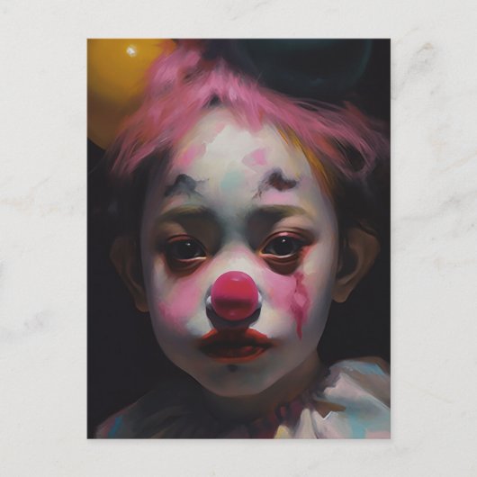 Carte Postale Le triste clown (Devant)