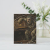Carte Postale Le troll à la porte (Debout devant)