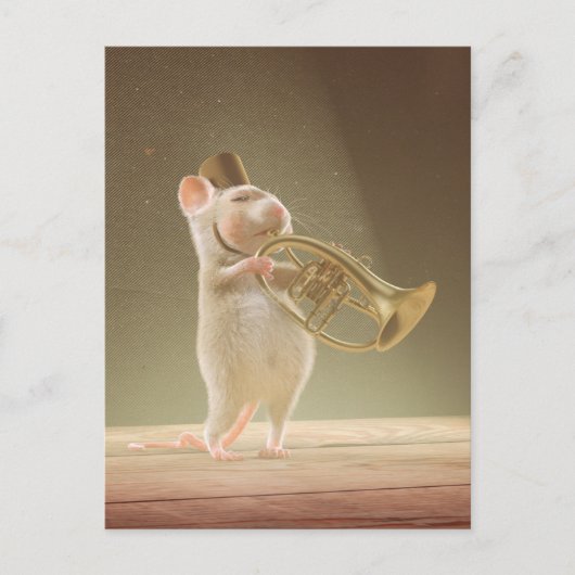 Carte postale : "Le trompettiste " (Devant)