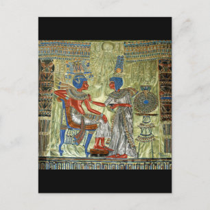 Carte Postale Le trône de Toutankhamon