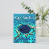 Carte Postale Le Trou Bleu Belize (Debout devant)