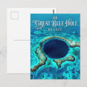 Carte Postale Le Trou Bleu Belize (Devant / Derrière)