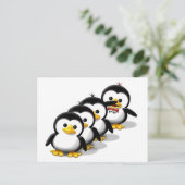 Carte Postale Le troupeau de pingouins (Debout devant)