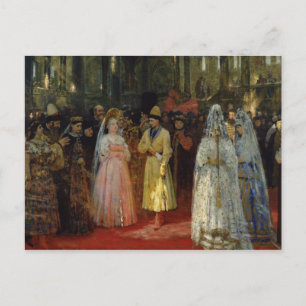 Carte Postale Le Tsar choisissant une épouse, v.1886