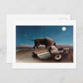 Carte Postale Le Tsigane endormi, Henri Rousseau (Devant / Derrière)