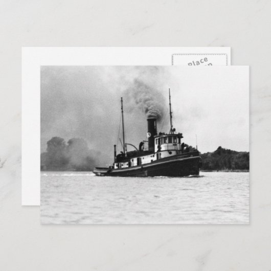 Carte Postale Le Tug Jesse James (Devant / Derrière)
