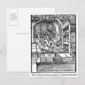 Carte Postale Le typographe, publié par Hartman Schopper (Devant / Derrière)
