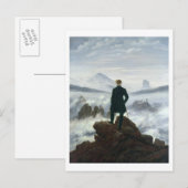 Carte Postale Le vagabond au-dessus de la mer du brouillard, 181 (Devant / Derrière)