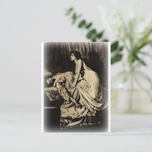 Carte Postale Le Vampire par Burne-Jones 1897 (Debout devant)