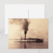 Carte Postale Le vapeur Frank E. Kirby - Louis Pesha (Devant / Derrière)