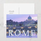 Carte Postale Le Vatican | Rome, Italie | Merci (Devant / Derrière)