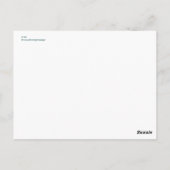 Carte Postale Le vélo à travers Paris (Dos)