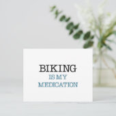 Carte Postale Le vélo est mon médicament (Debout devant)