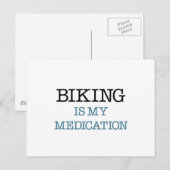 Carte Postale Le vélo est mon médicament (Devant / Derrière)