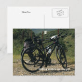 Carte Postale Le vélo me rend heureux (Devant / Derrière)