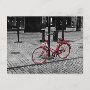 Carte Postale Le vélo rouge