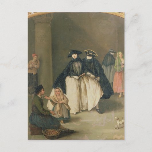 Carte Postale Le vendeur de fruits (Devant)