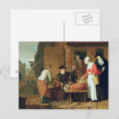 Carte Postale Le vendeur de fruits (Devant / Derrière)