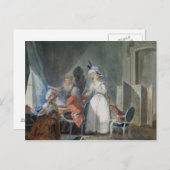 Carte Postale Le vendeur de mode (Devant / Derrière)