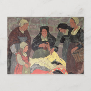 Carte Postale Le vendeur de tissus, c.1898