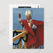Carte Postale Le Vénérable Pape Jean-Paul II (Devant / Derrière)