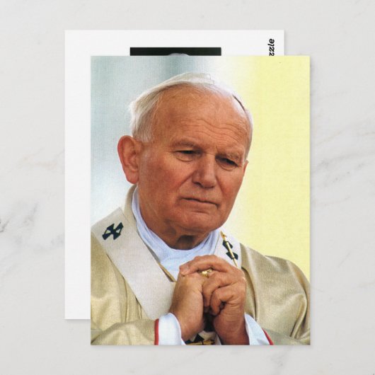 Carte Postale Le Vénérable Pape Jean-Paul II (Devant / Derrière)