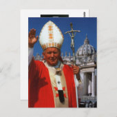 Carte Postale Le Vénérable Pape Jean-Paul II (Devant / Derrière)